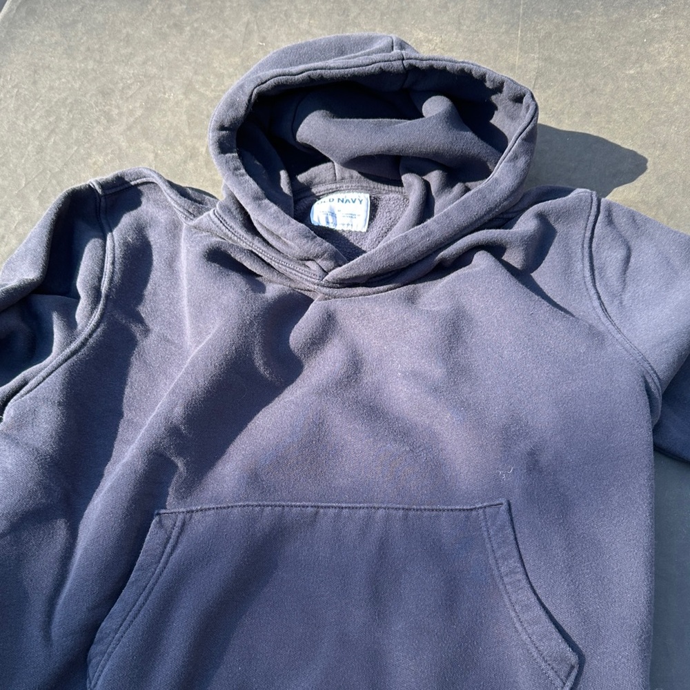 Old Navy Men's Dark Blue Pullover Hoodie